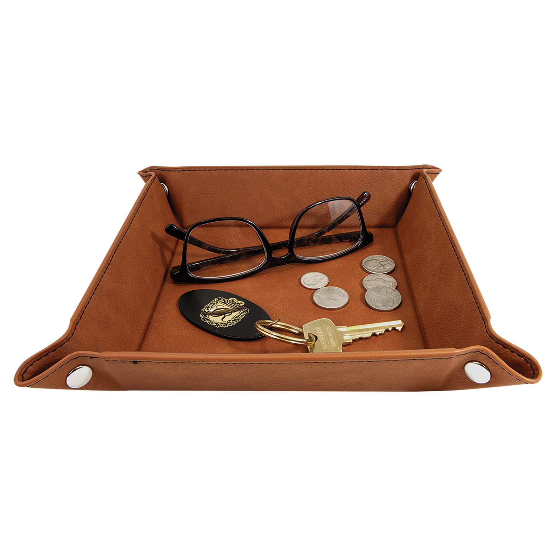 Leatherette Folding Trays