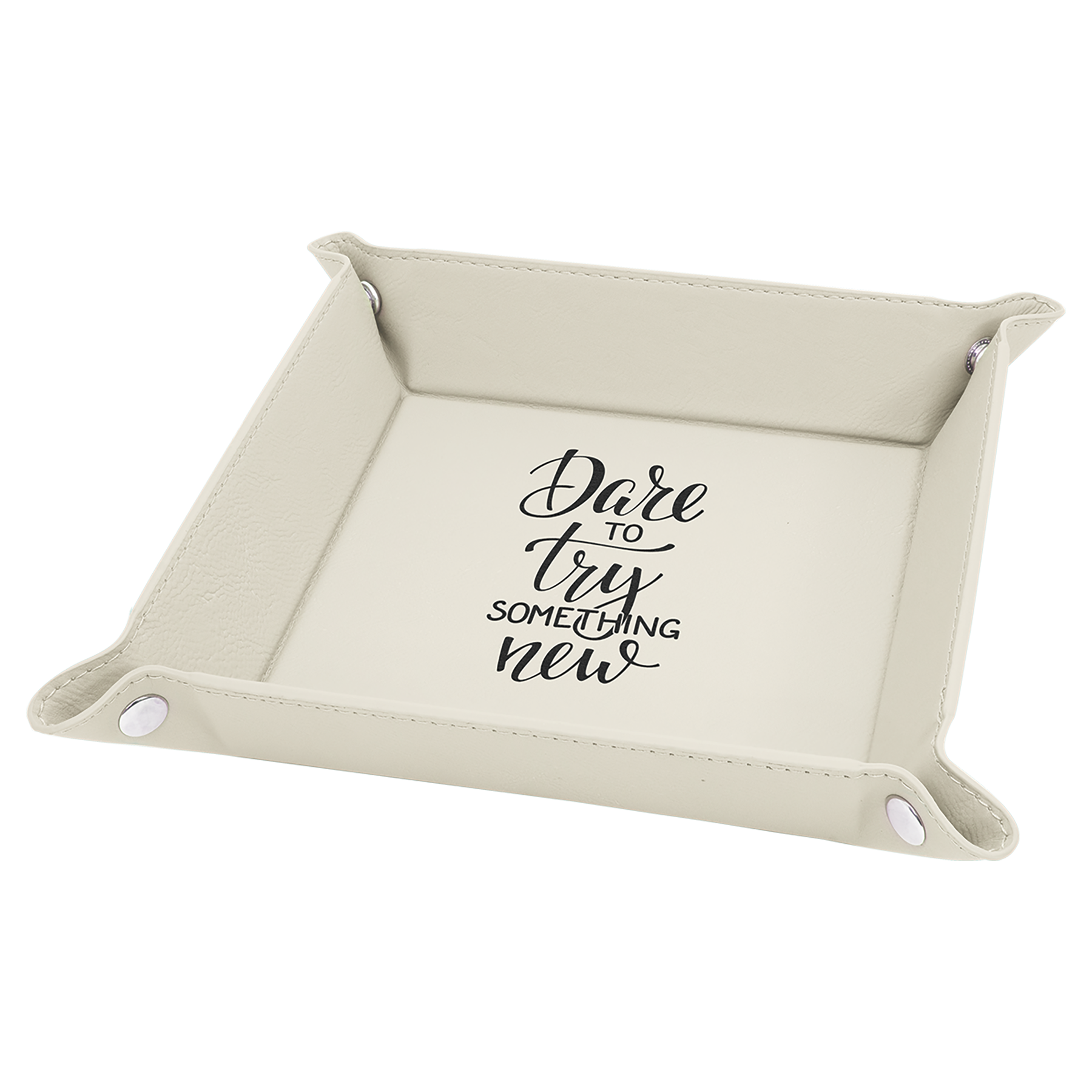 Leatherette Folding Trays
