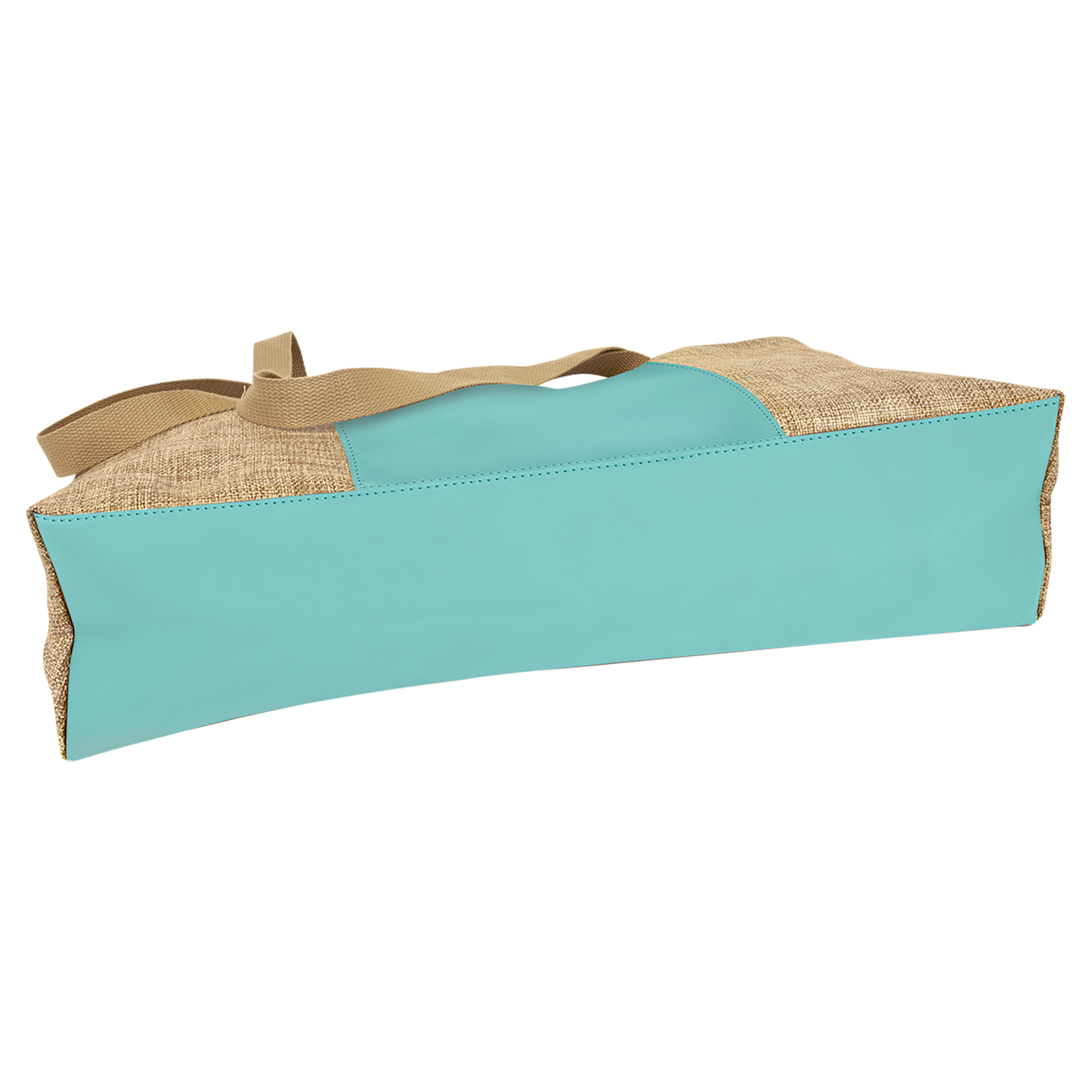 Burlap Bags with Laserable Leatherette