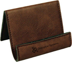 Laserable Leatherette Holder/Easels