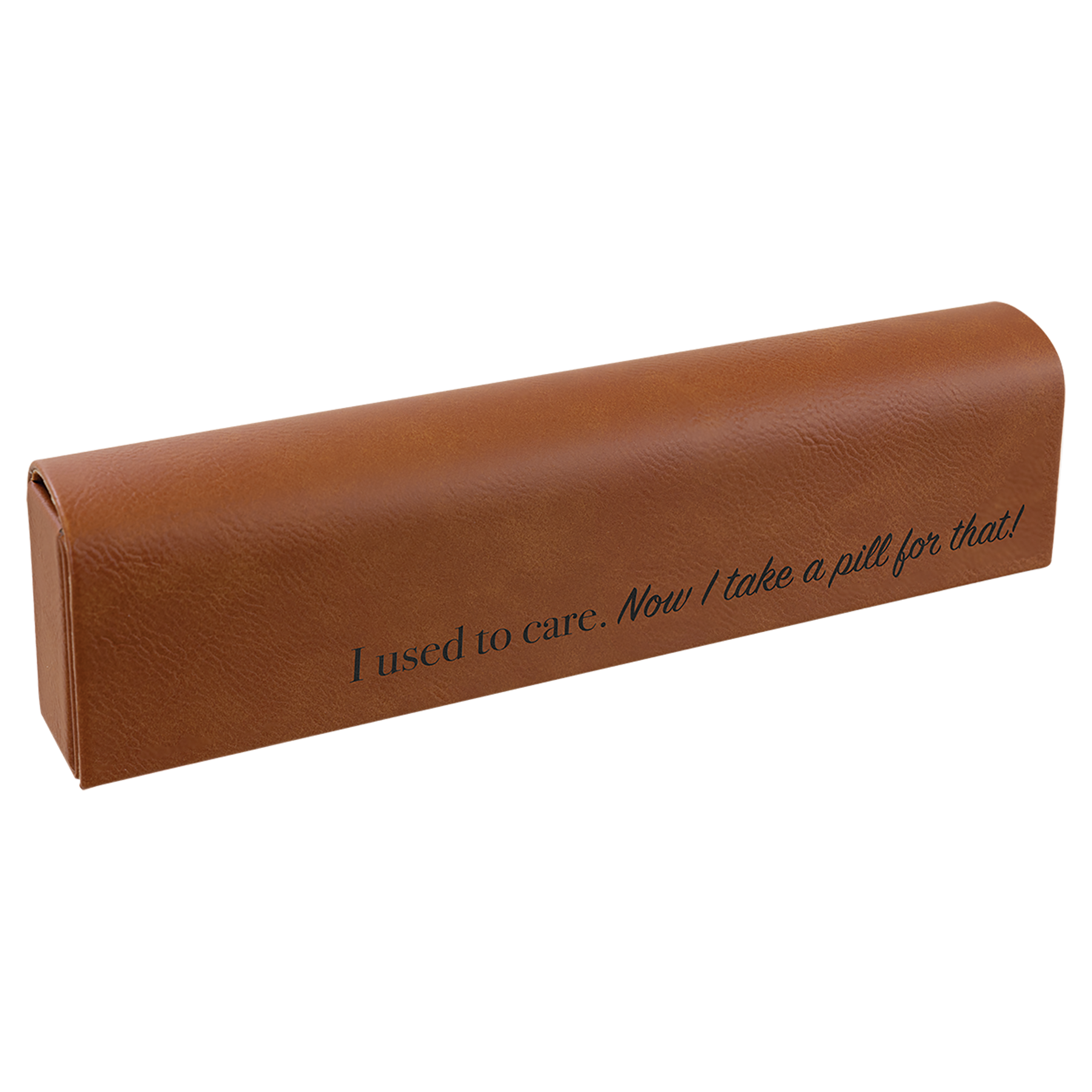 Laserable Leatherette Pill Box with Day of the Week Organizer