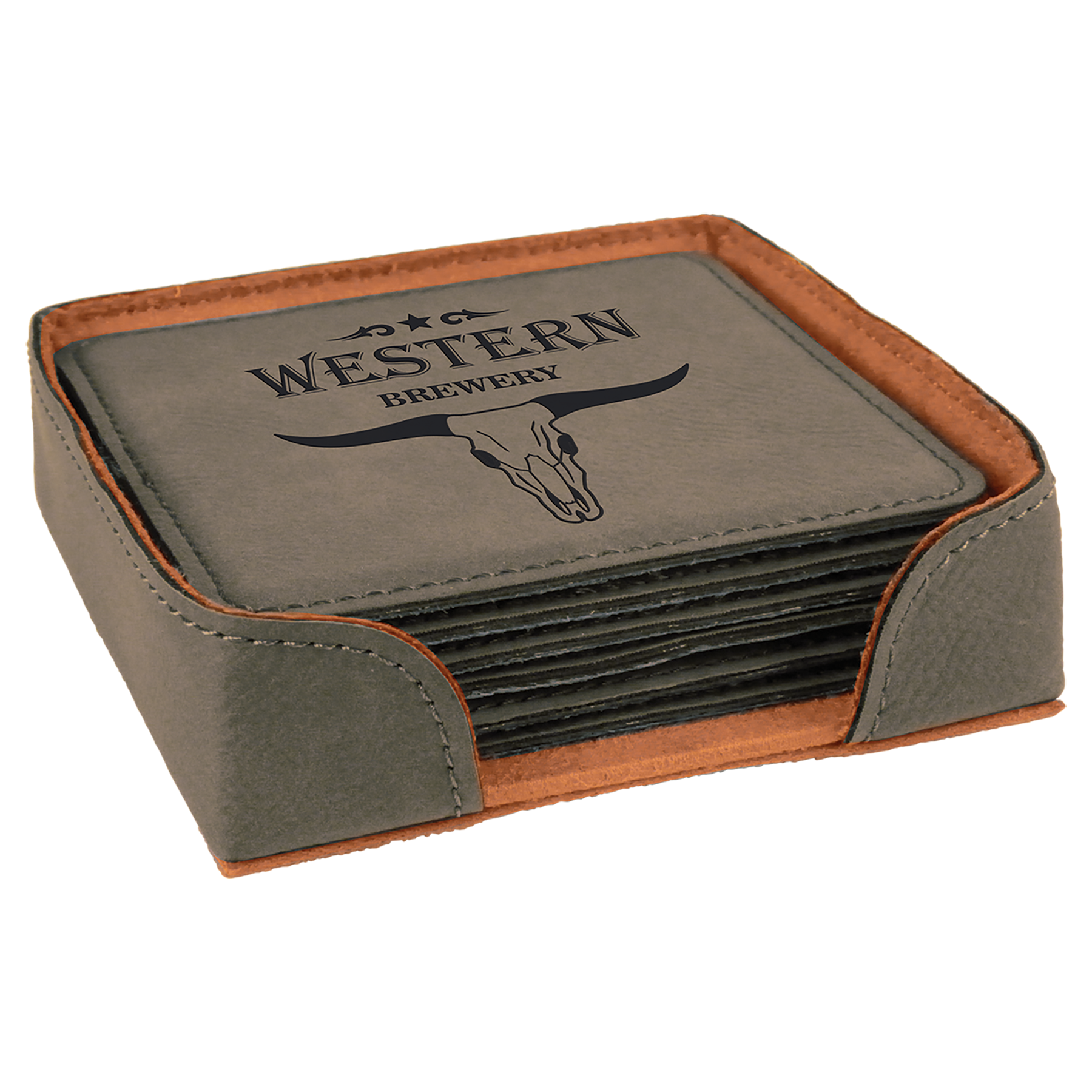 Leatherette Coaster Set