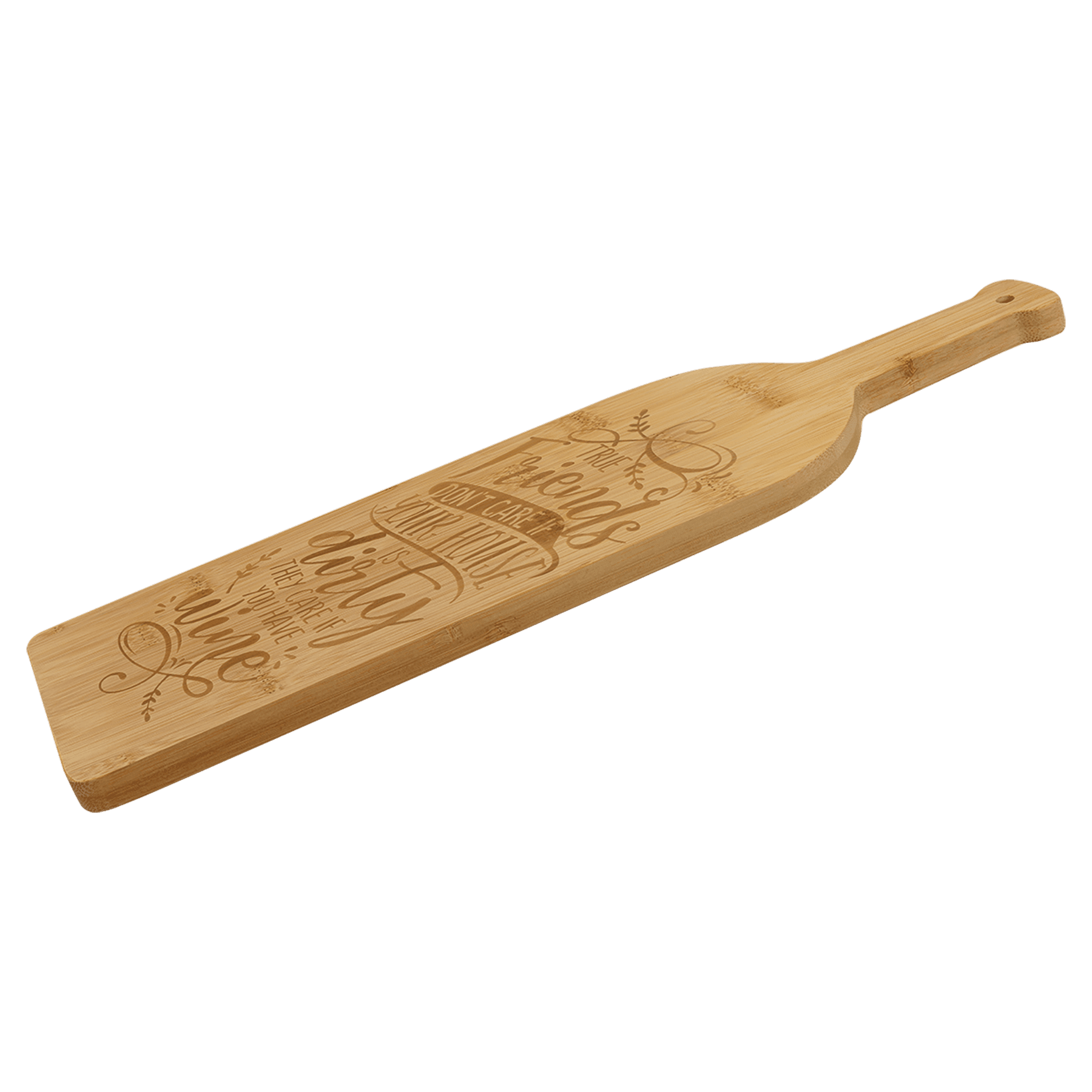 Bamboo Wine Bottle Cutting Board