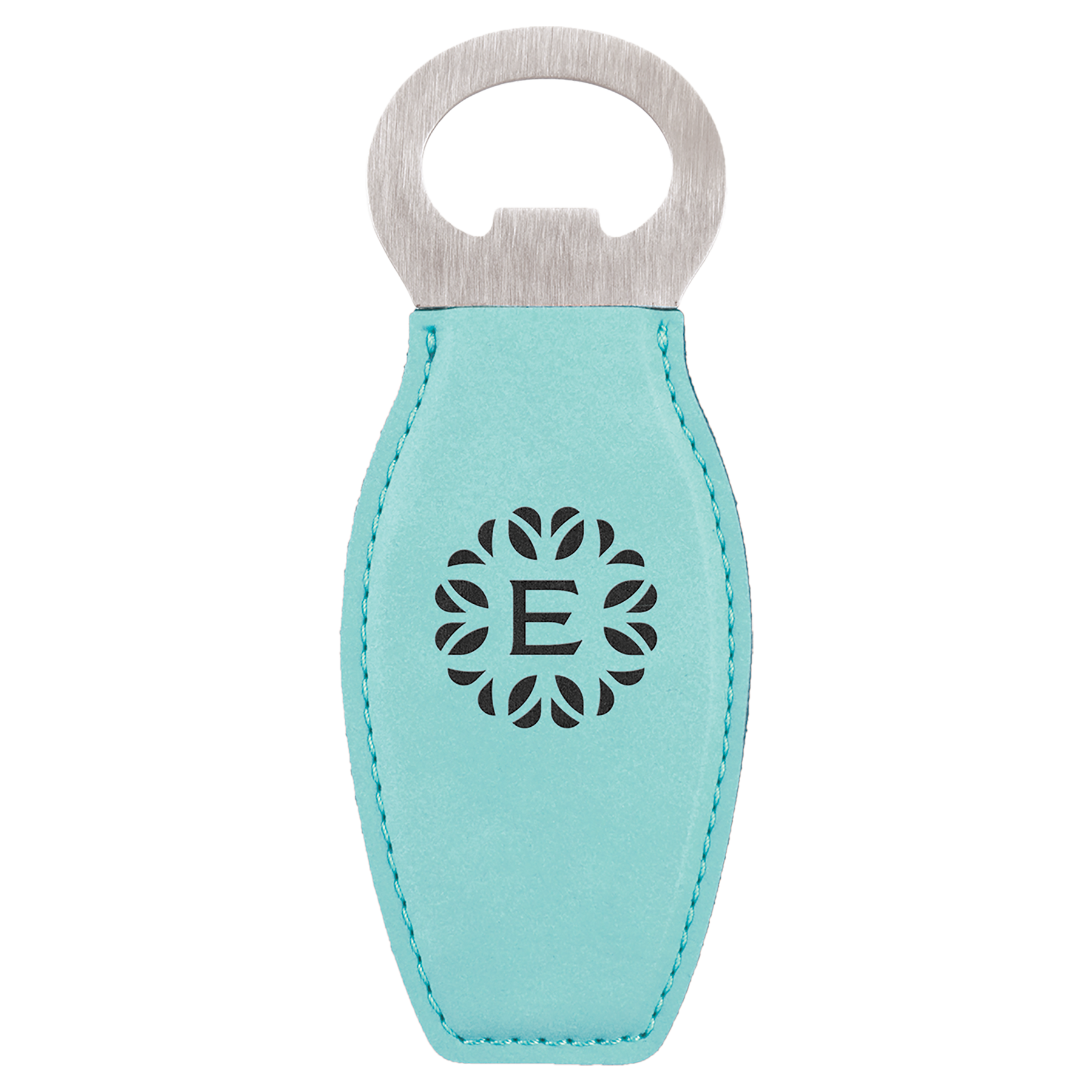 Leatherette Rounded Magnetic Bottle Opener