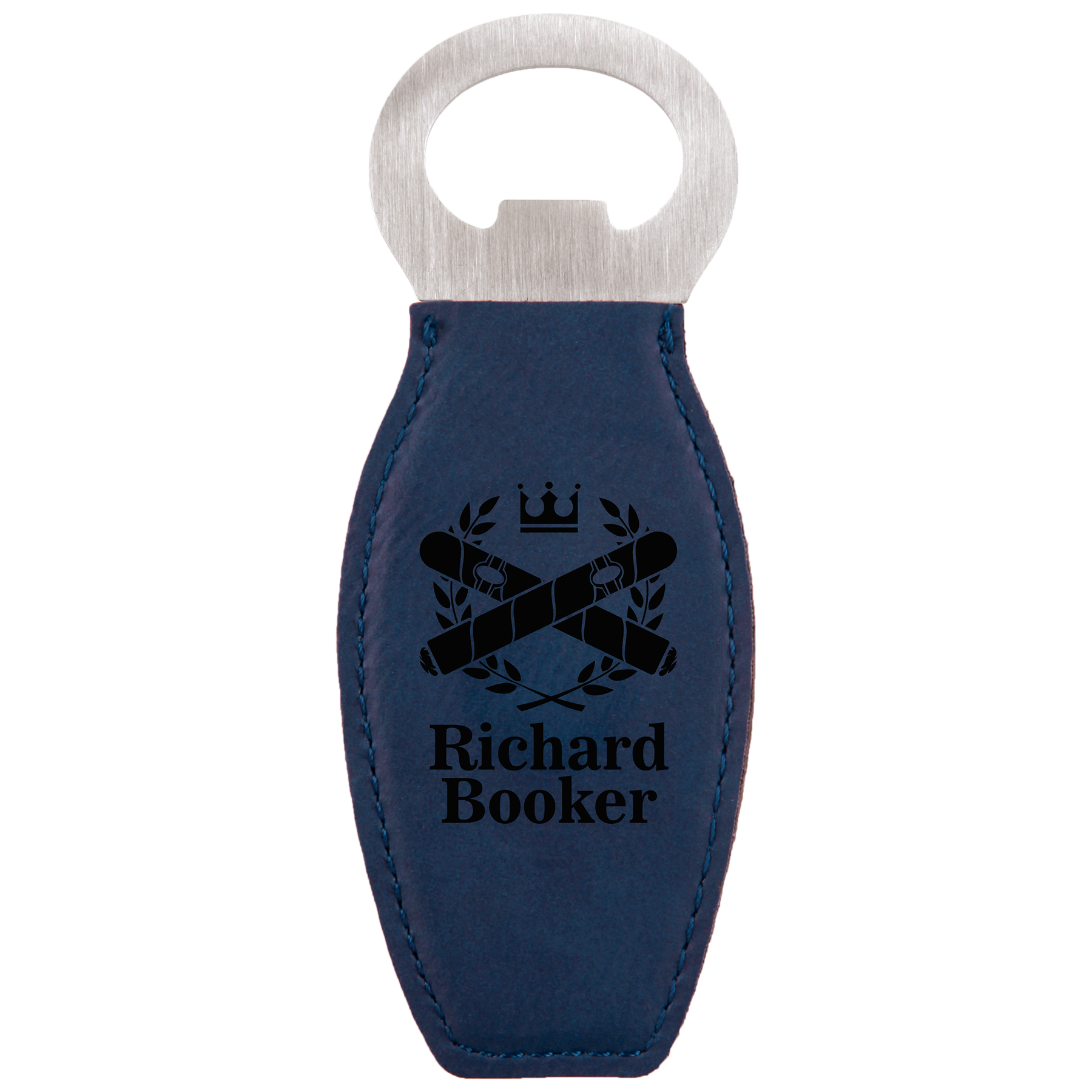 Leatherette Rounded Magnetic Bottle Opener