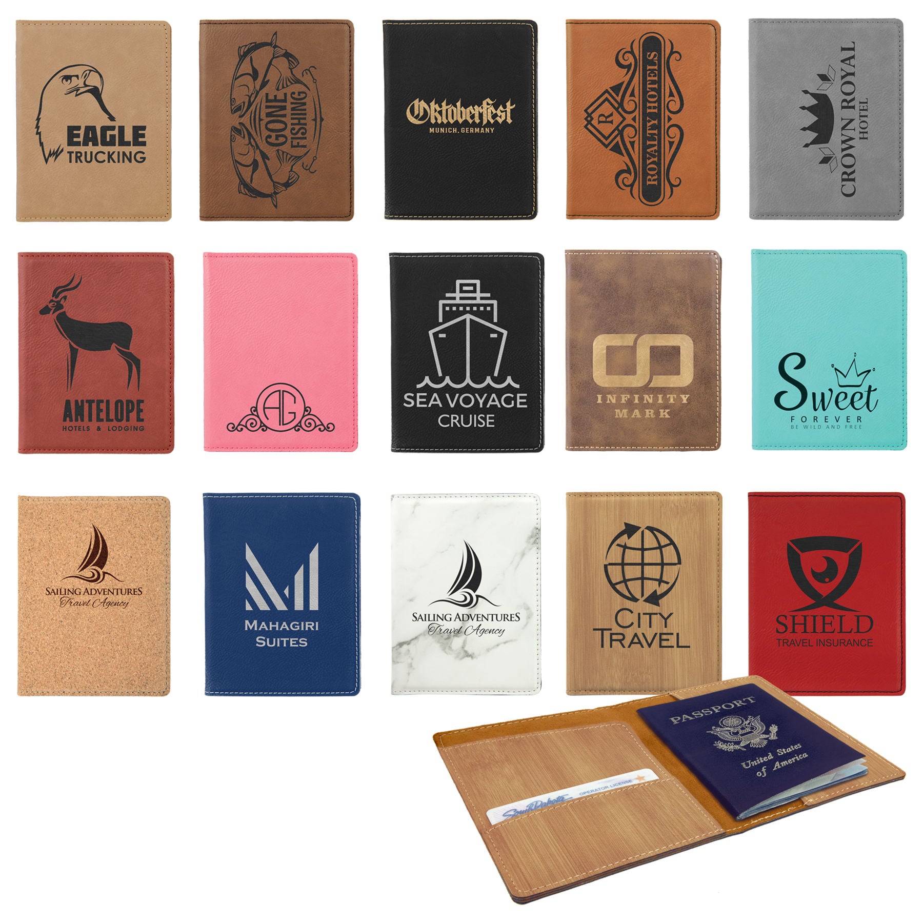 Leatherette Passport Holder