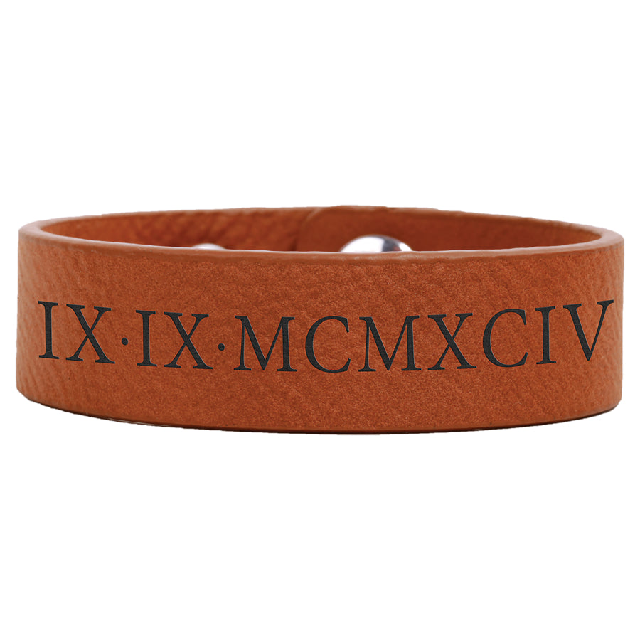 Laserable Leatherette Cuff Bracelets