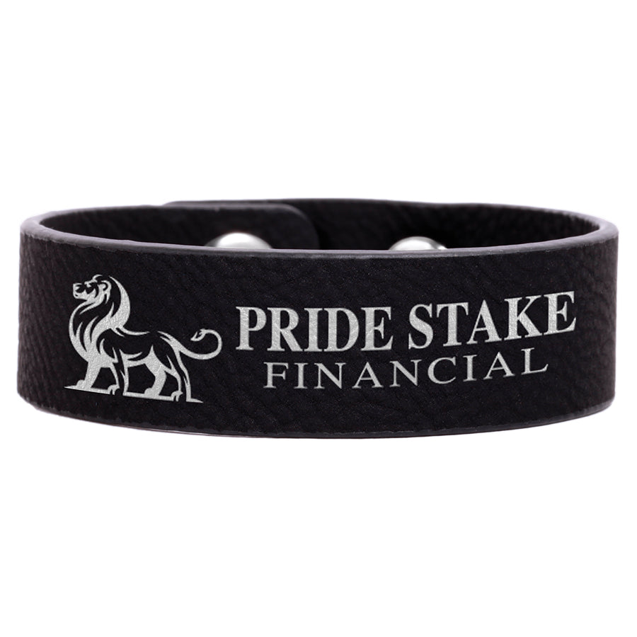 Laserable Leatherette Cuff Bracelets