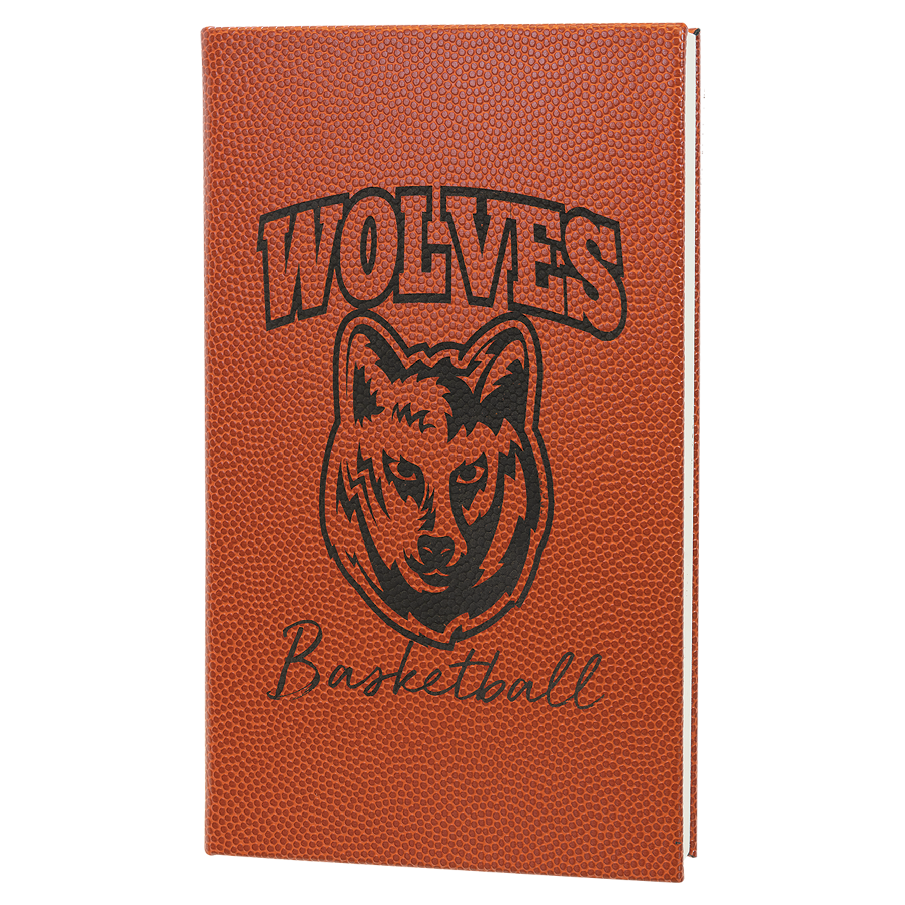 Laserable Leatherette Journal-Lined Notepad