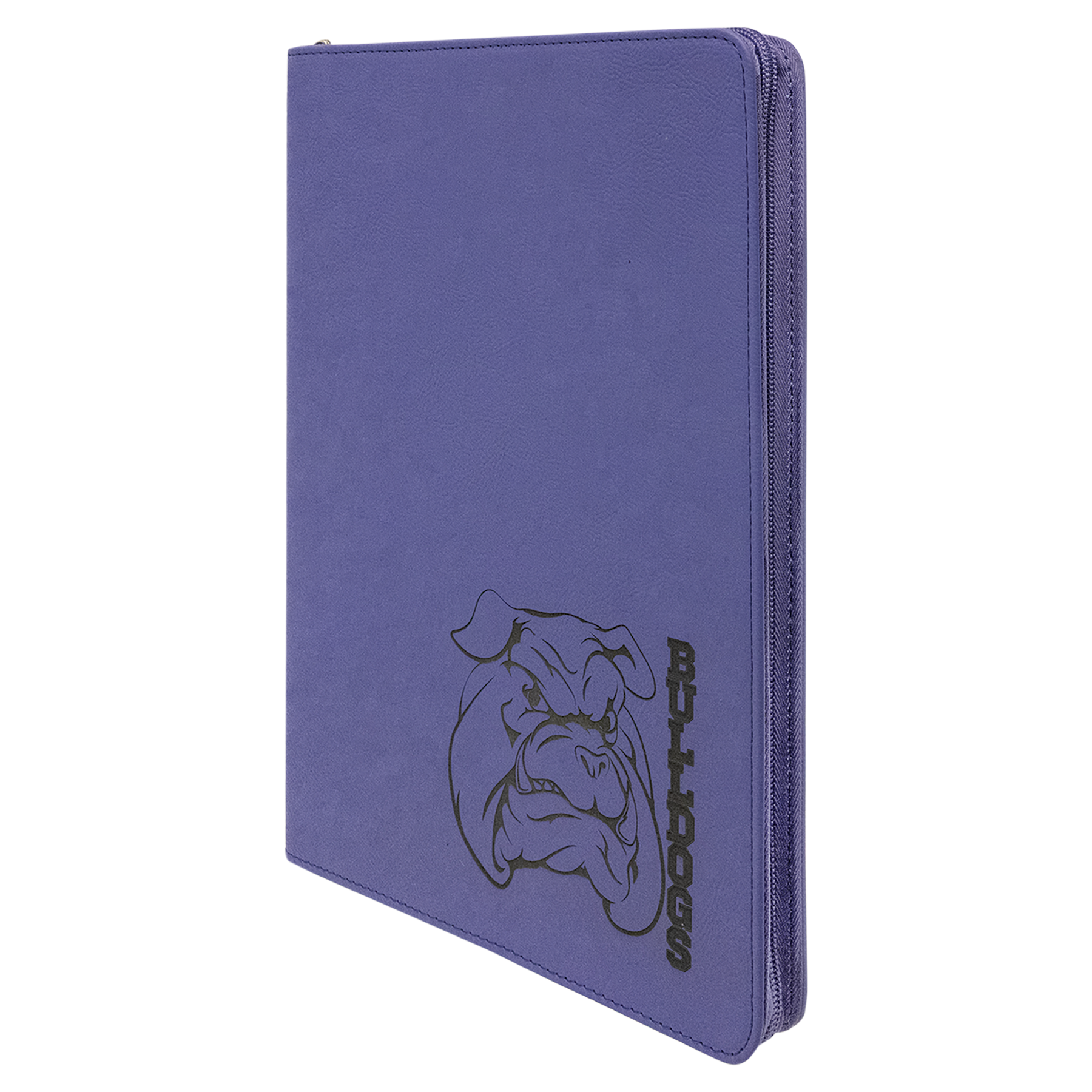 Laserable Leatherette Portfolio with Zipper