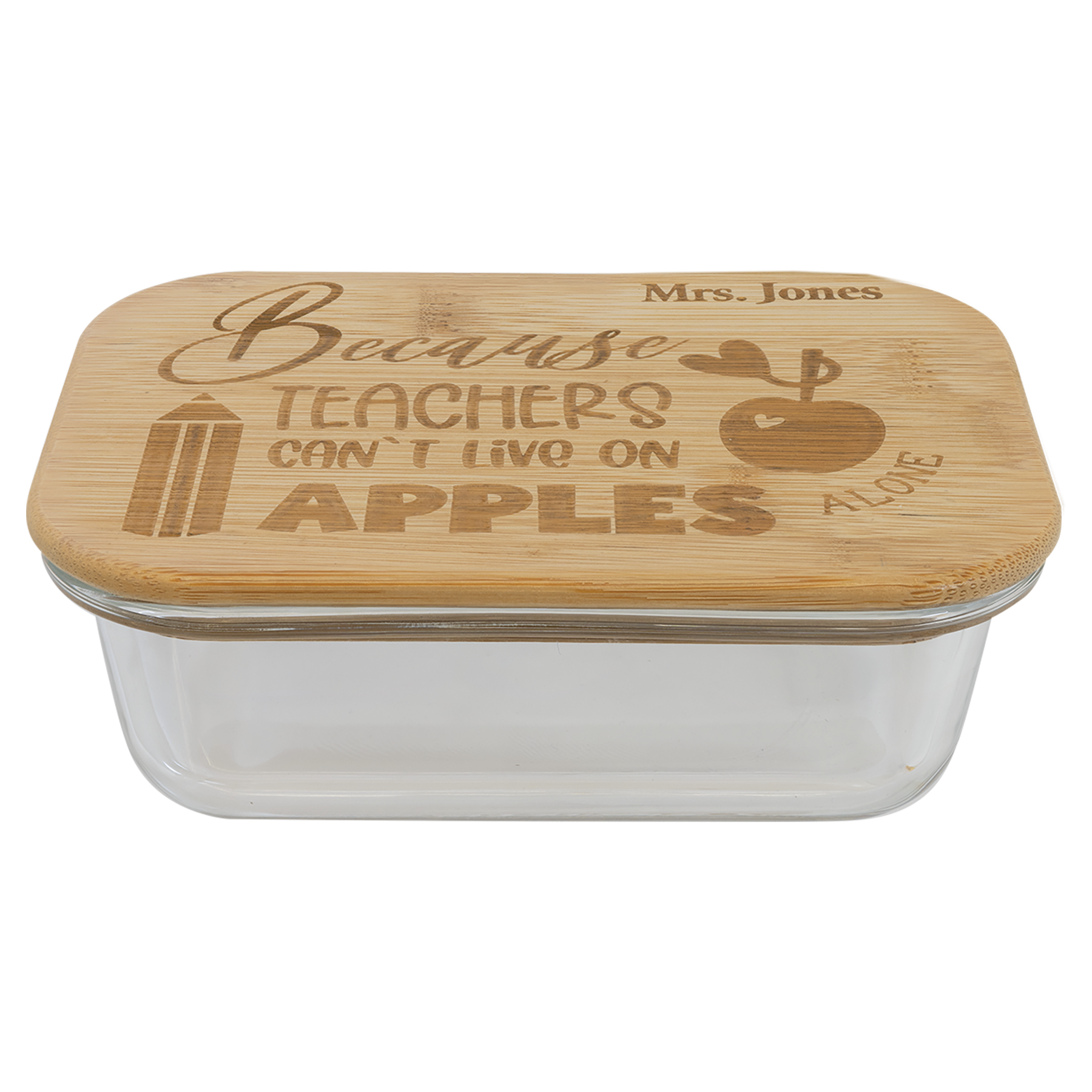 Glass Container with Bamboo Lid