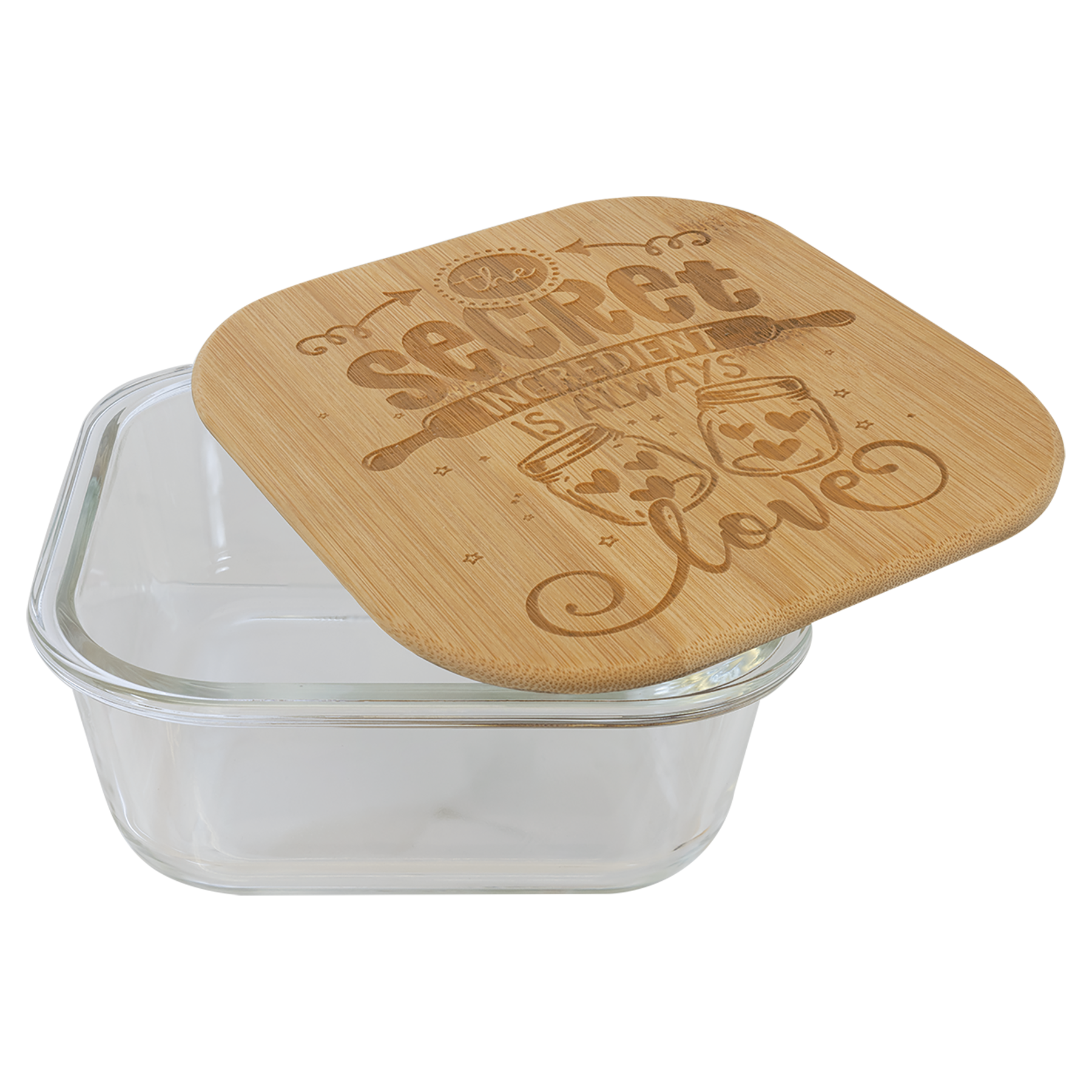 Glass Container with Bamboo Lid