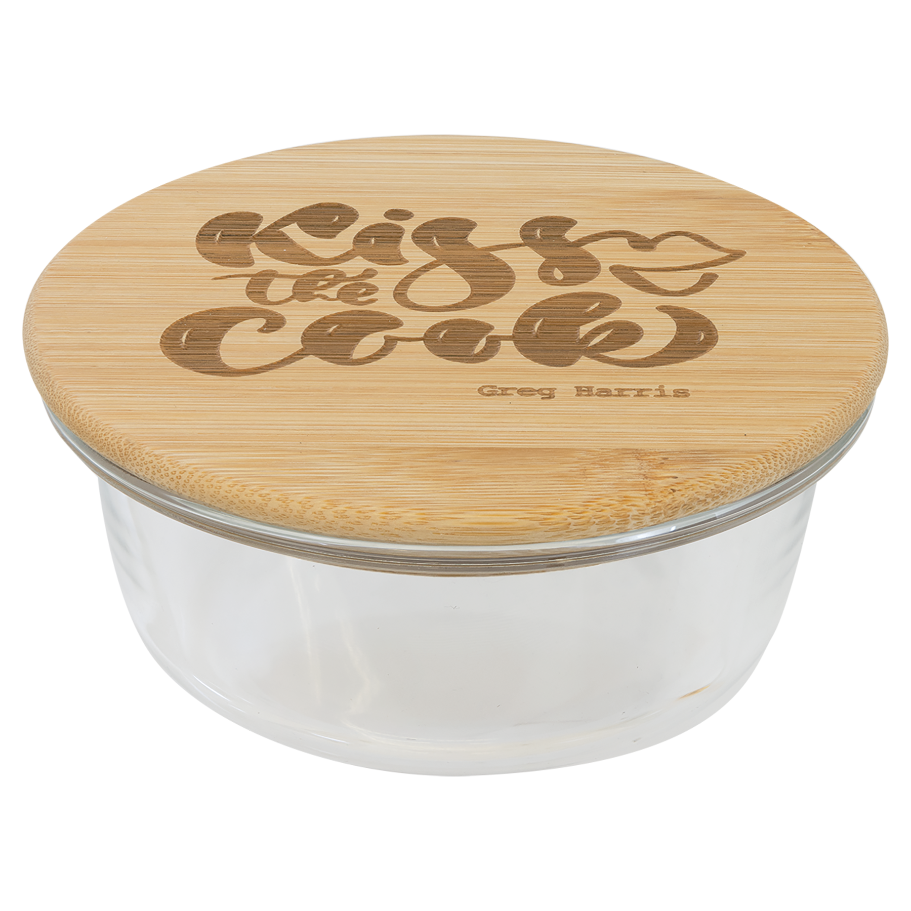 Glass Container with Bamboo Lid