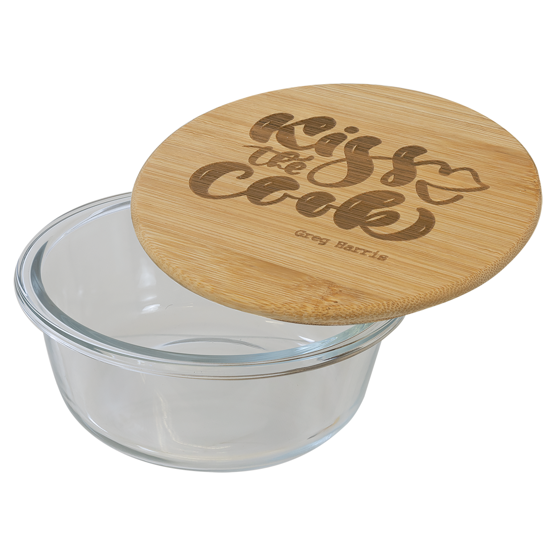 Glass Container with Bamboo Lid