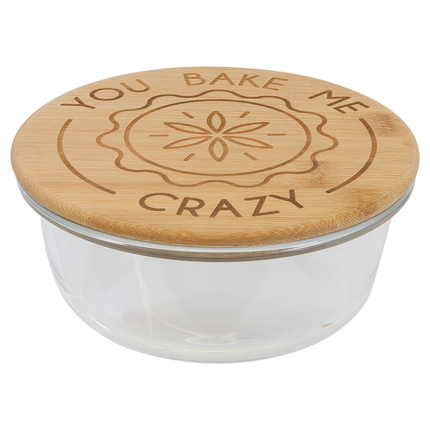 Glass Container with Bamboo Lid
