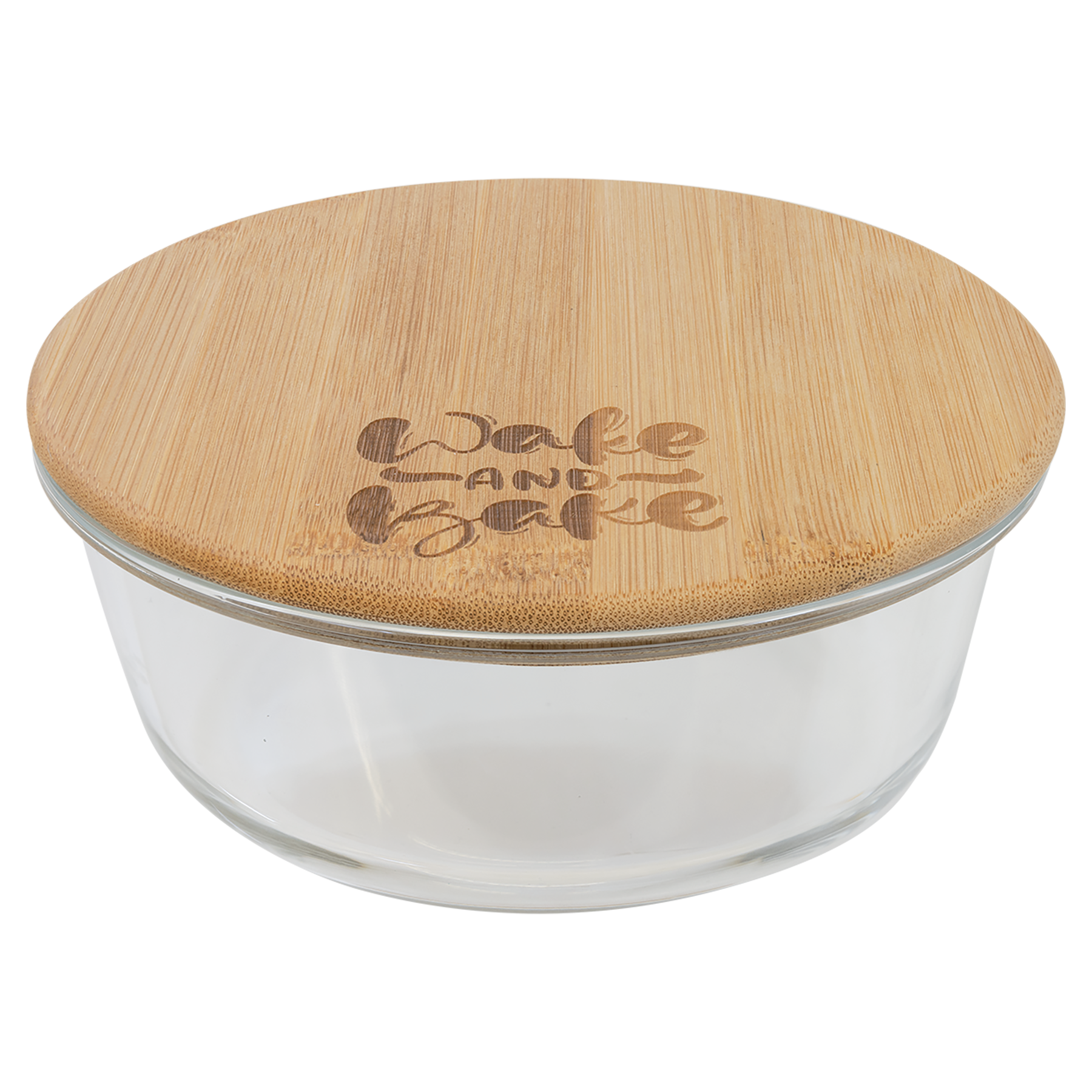 Glass Container with Bamboo Lid