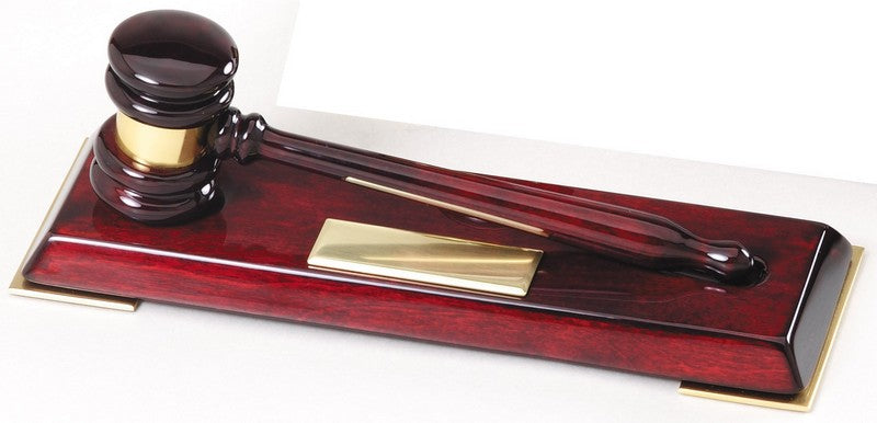 Rosewood Gavel and Stand