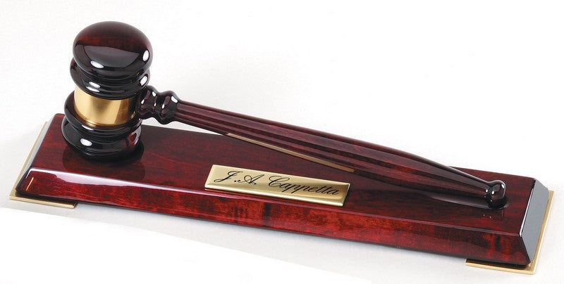 Rosewood Gavel and Stand