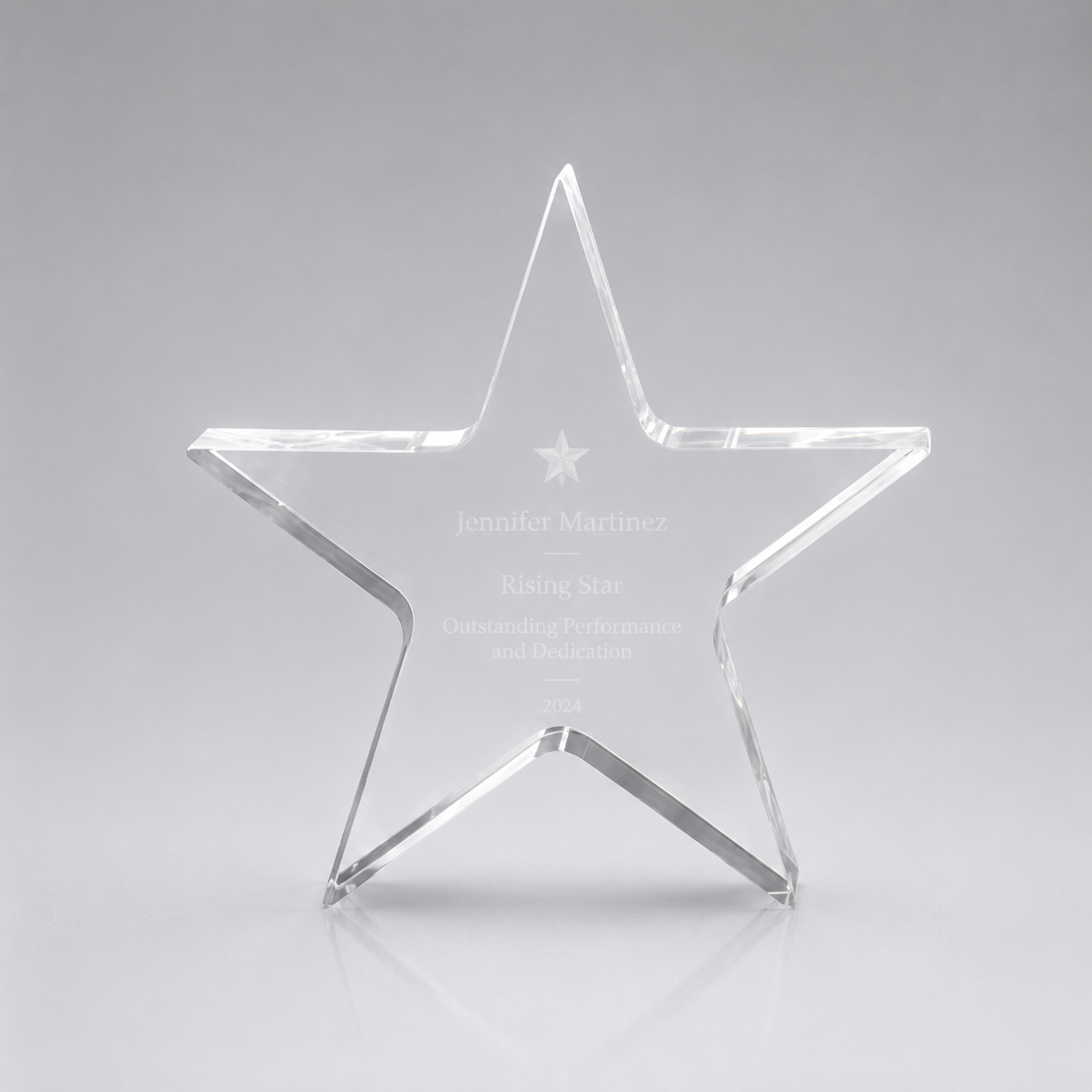Star Performer Acrylic Paperweight