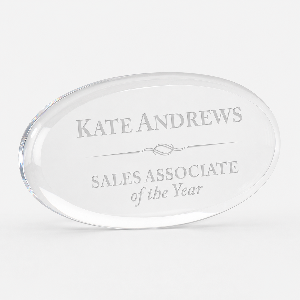 Clear Acrylic Paperweight