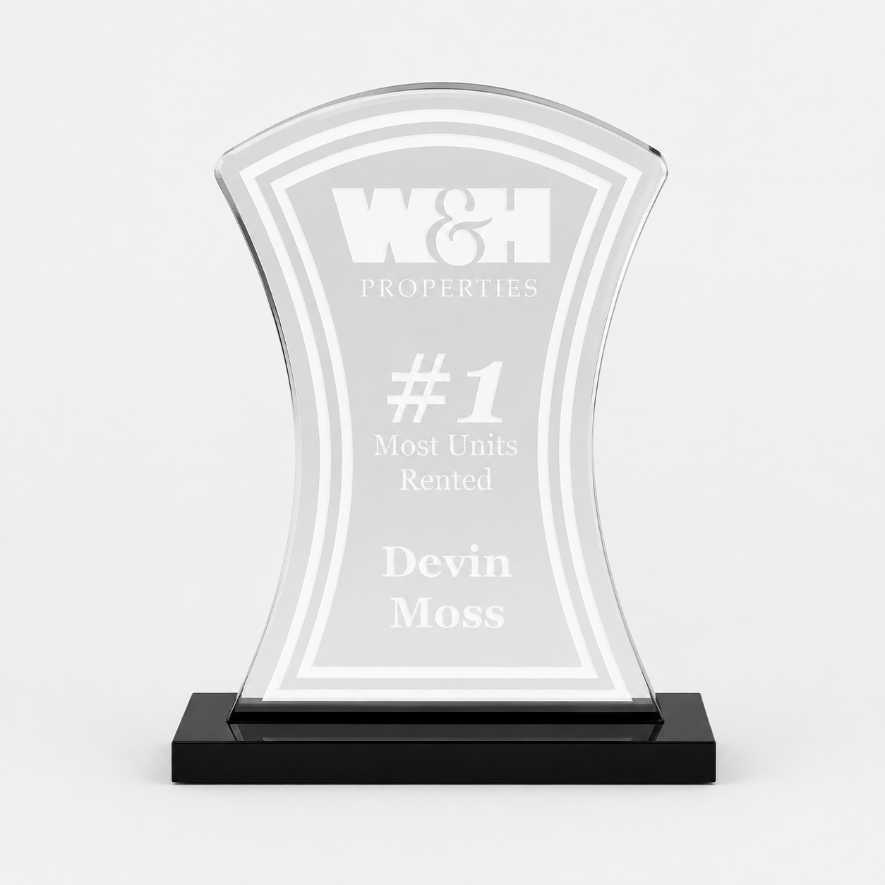 Starfire Hourglass Acrylic Award