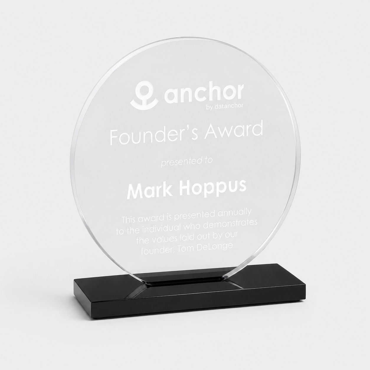 Starfire Circle Acrylic Award
