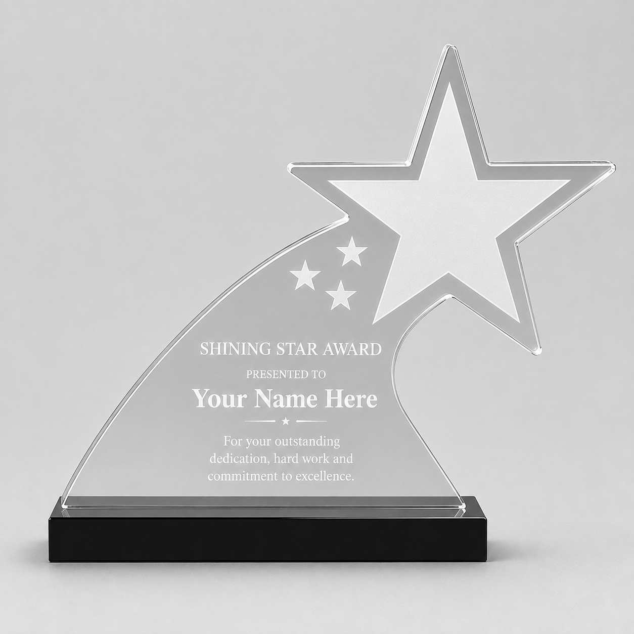 Starfire Shooting Star Acrylic Award