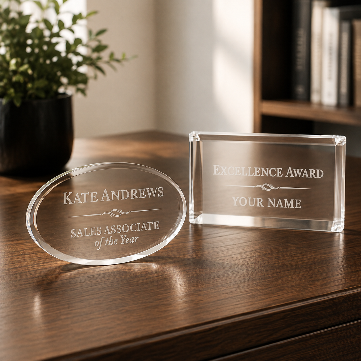 Clear Acrylic Paperweight