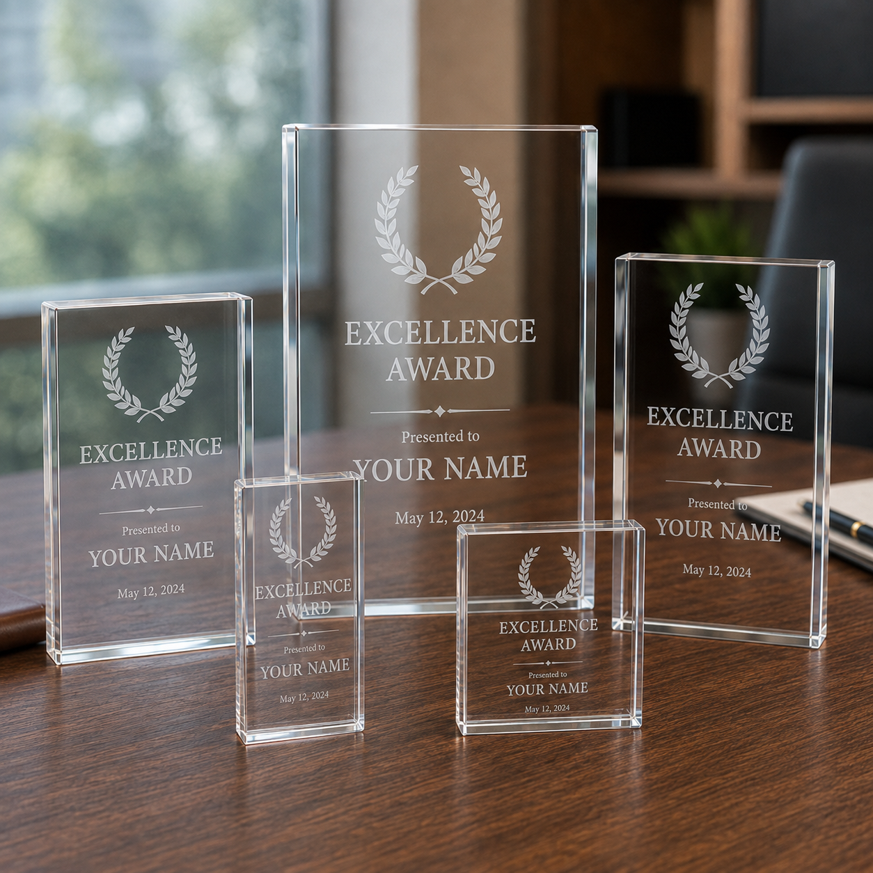 Clear Acrylic Block Award