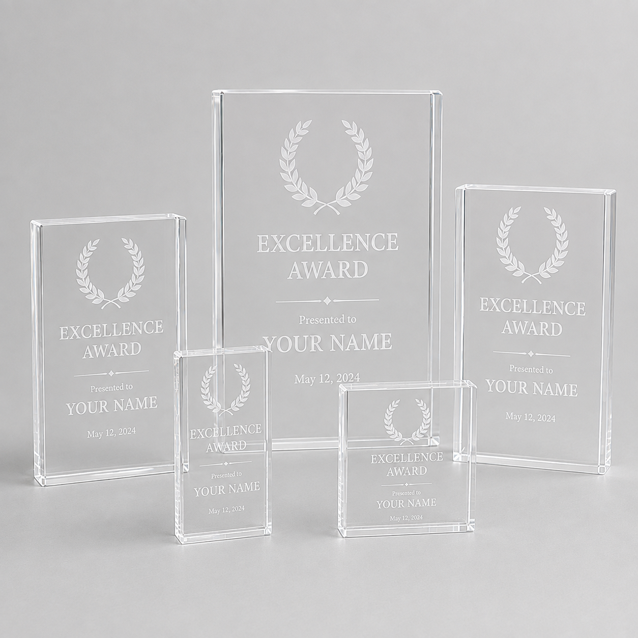 Clear Acrylic Block Award