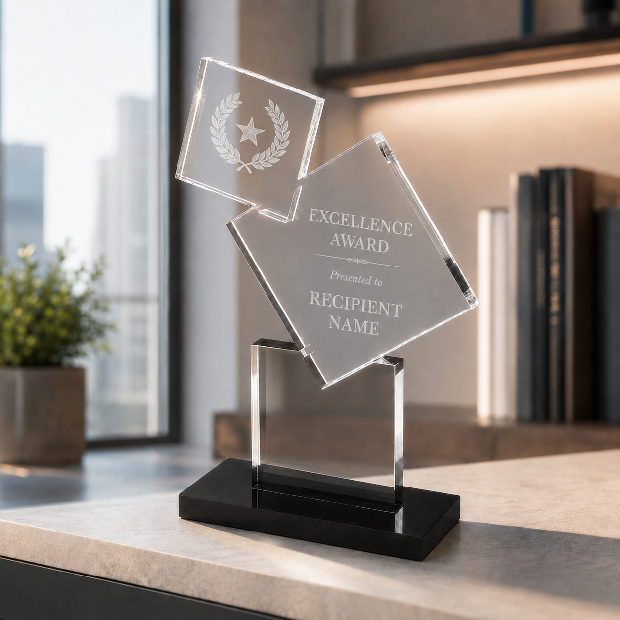 Stacked Acrylic Block Award