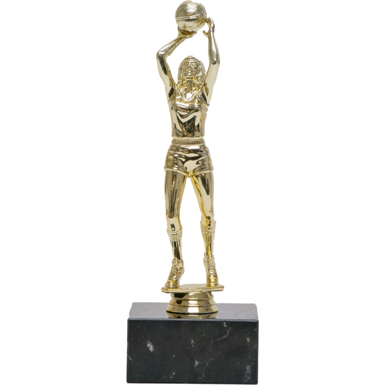 Champions Series Trophy on Black Marble Base