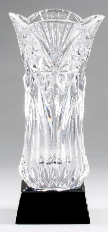 Crystal Vase on Black Base