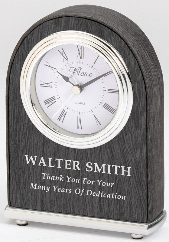 Leatherette Clock