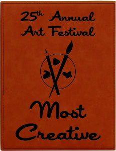 Leatherette Plaque