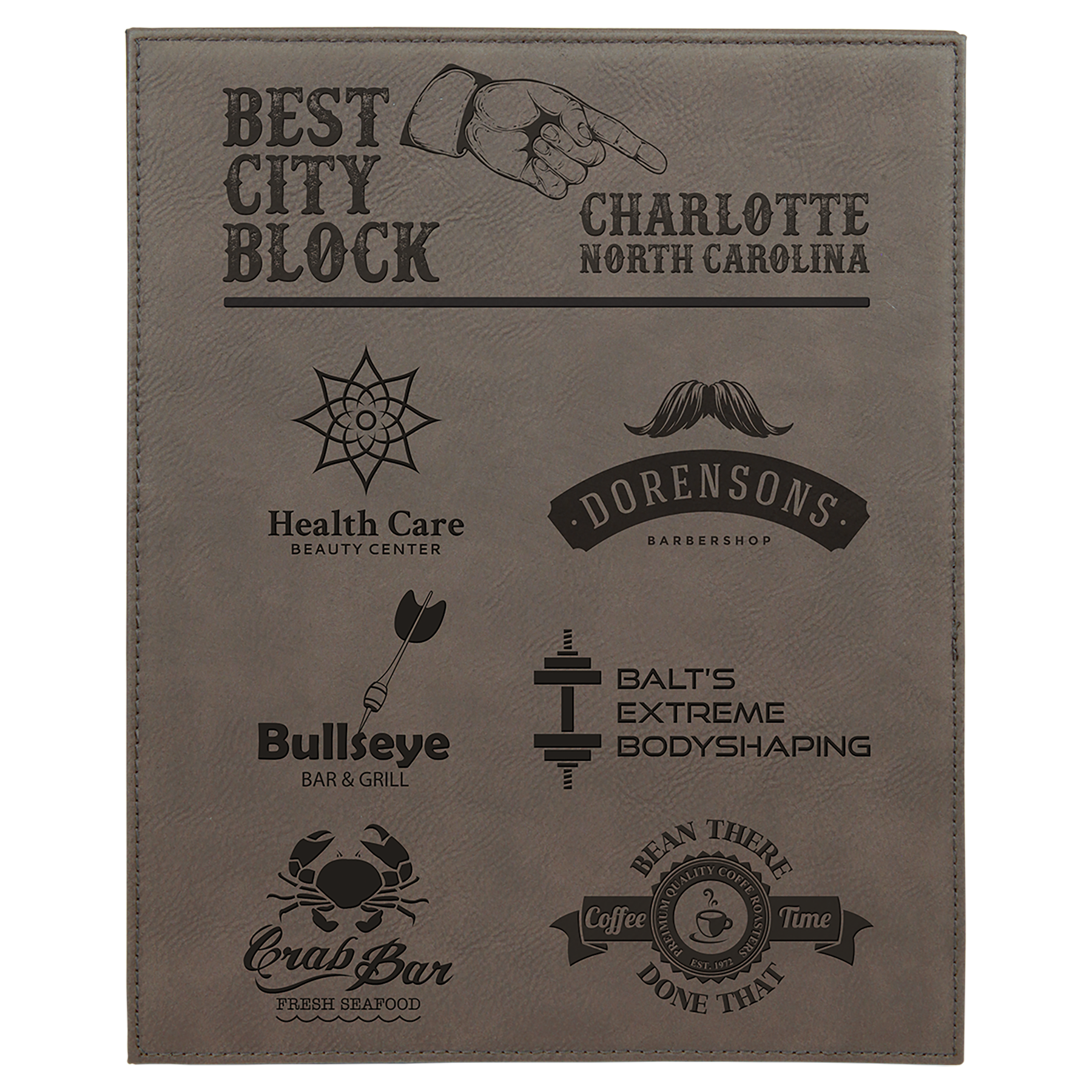 Leatherette Plaque
