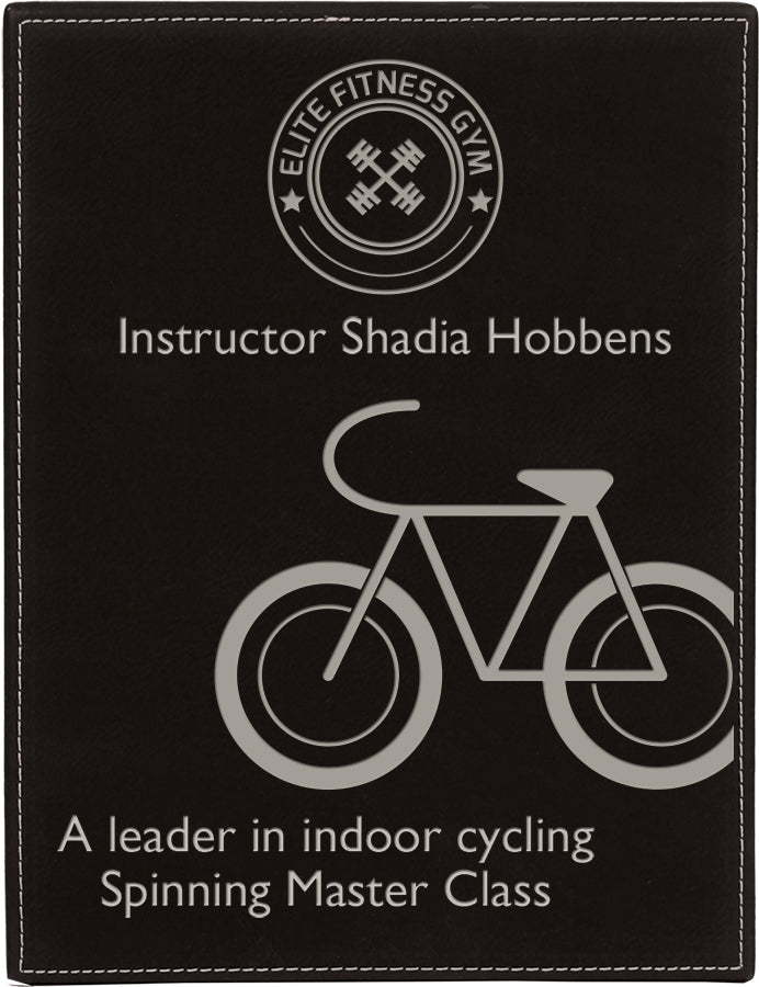 Leatherette Plaque