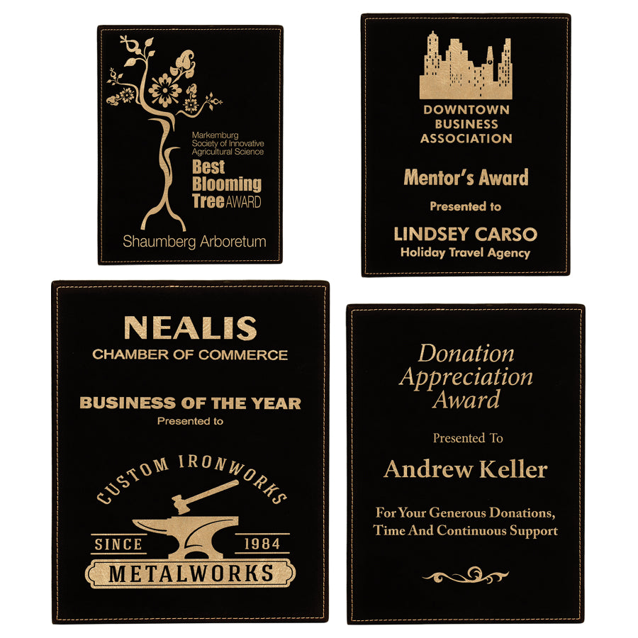 Leatherette Plaque