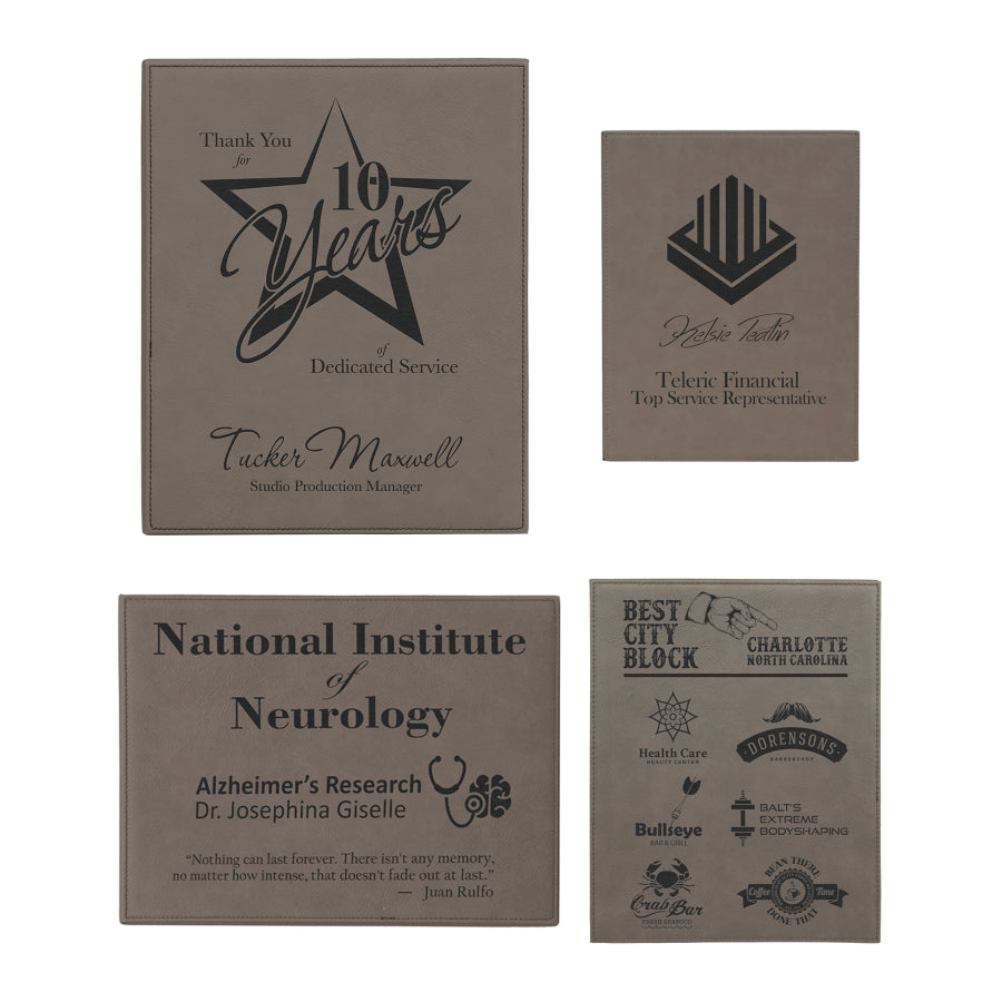 Leatherette Plaque