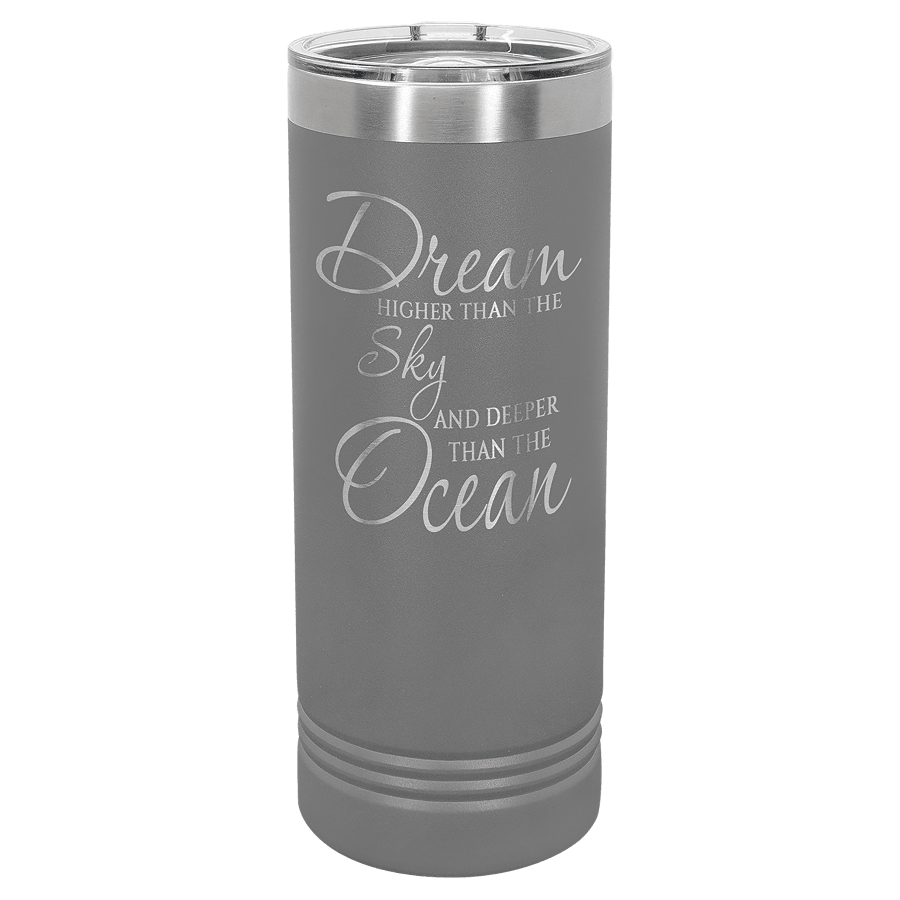 22 oz. Stainless Steel Skinny Tumbler with Slider Lid