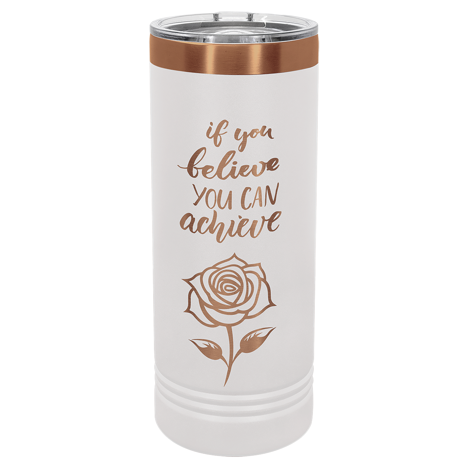 22 oz. Stainless Steel Skinny Tumbler with Slider Lid