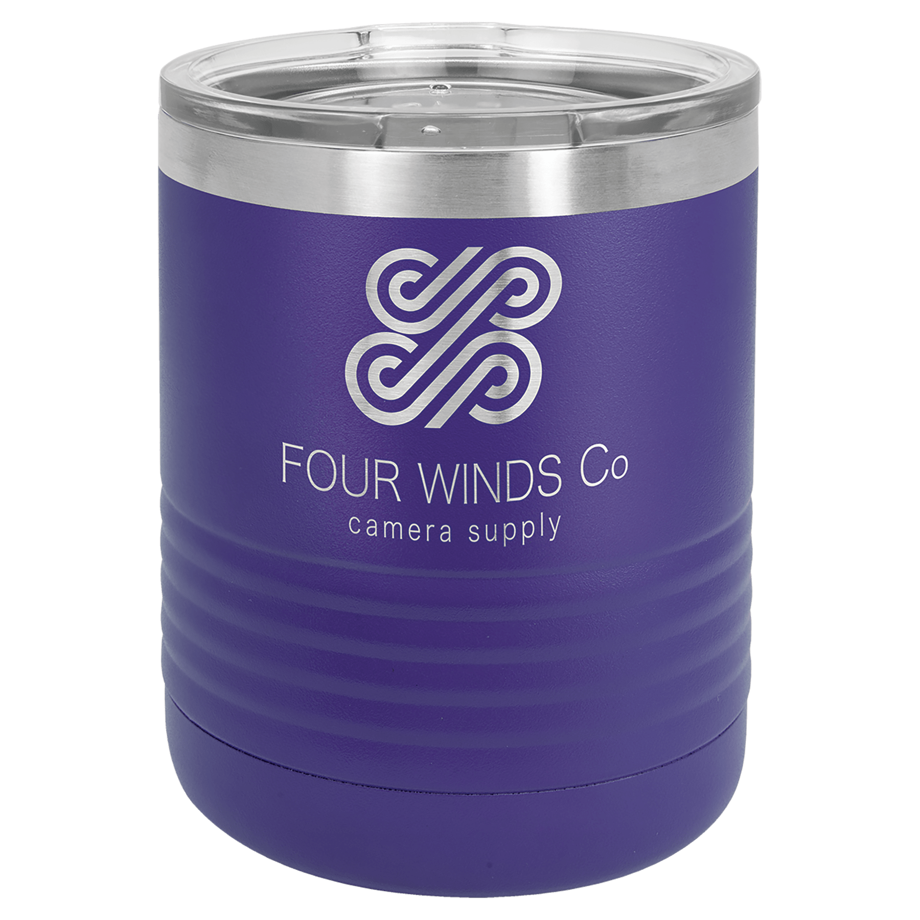 10 oz. Stainless Steel Vacuum Insulated Ringneck Tumbler with Clear Lid