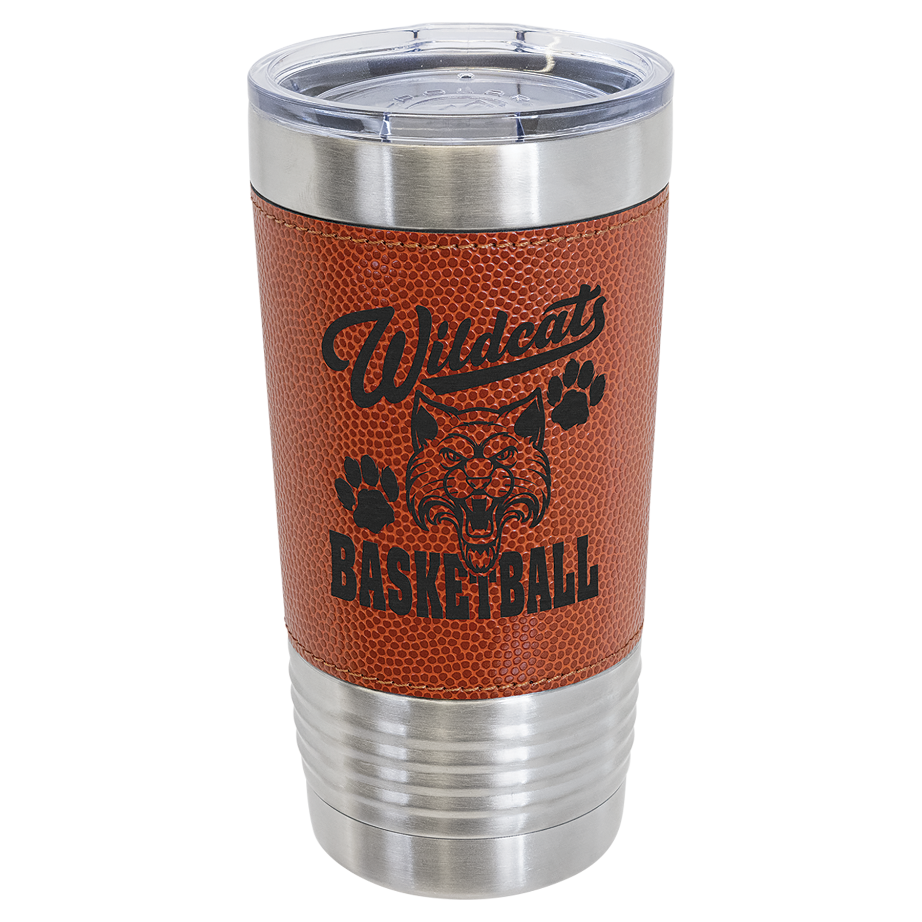 20 oz.  Laserable Leatherette Sports Tumbler with Slider Lid