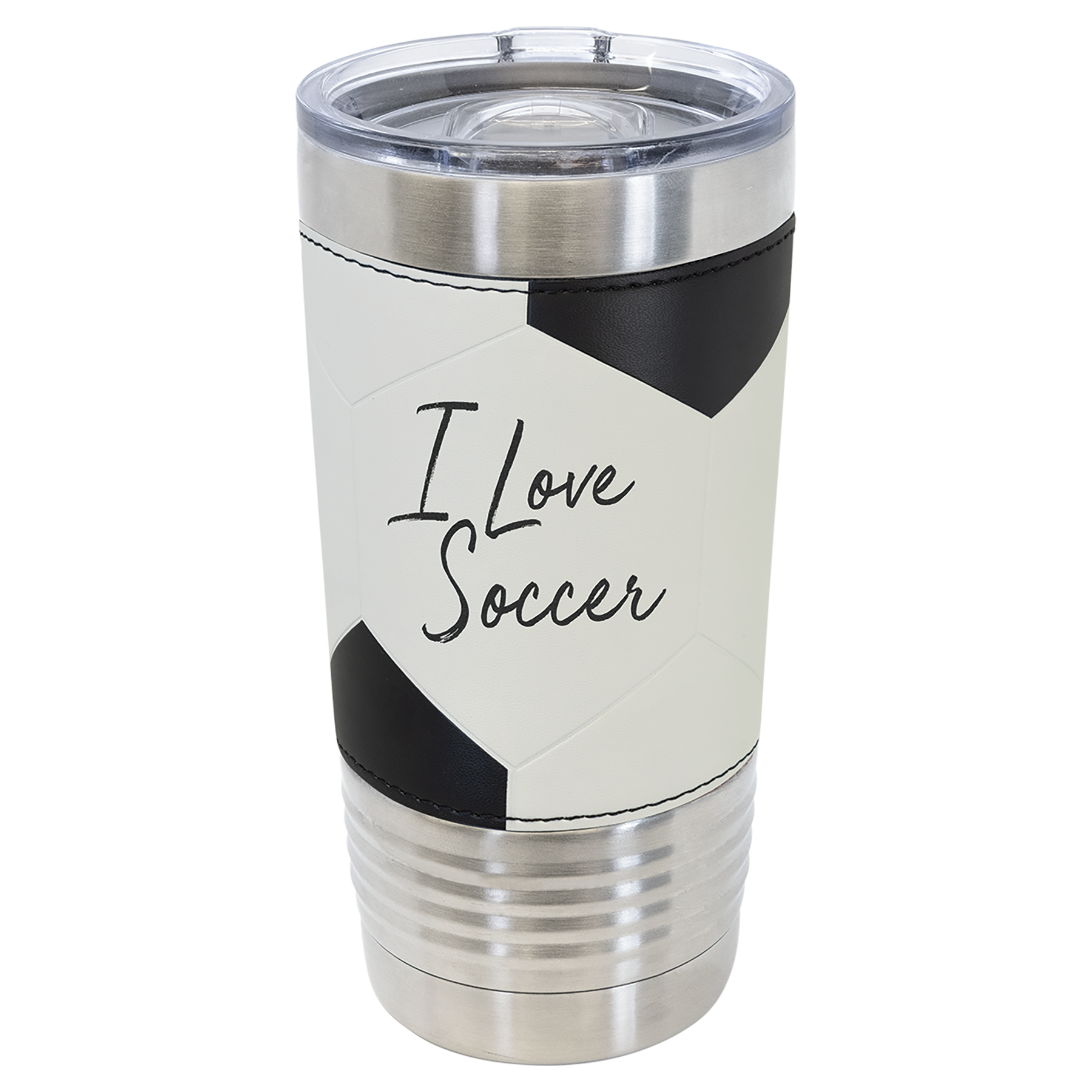 20 oz.  Laserable Leatherette Sports Tumbler with Slider Lid