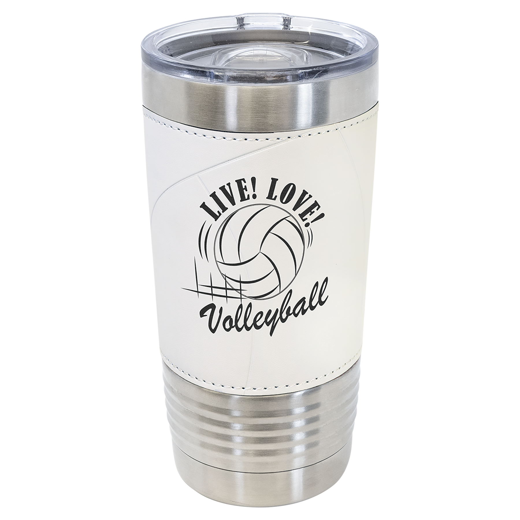 20 oz.  Laserable Leatherette Sports Tumbler with Slider Lid