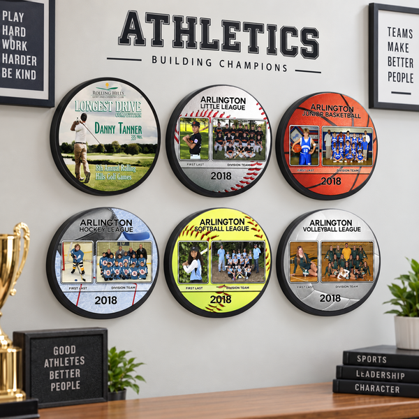 Round Plaque with Black Edge