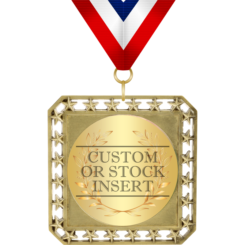Exclusive Square Medal with Insert