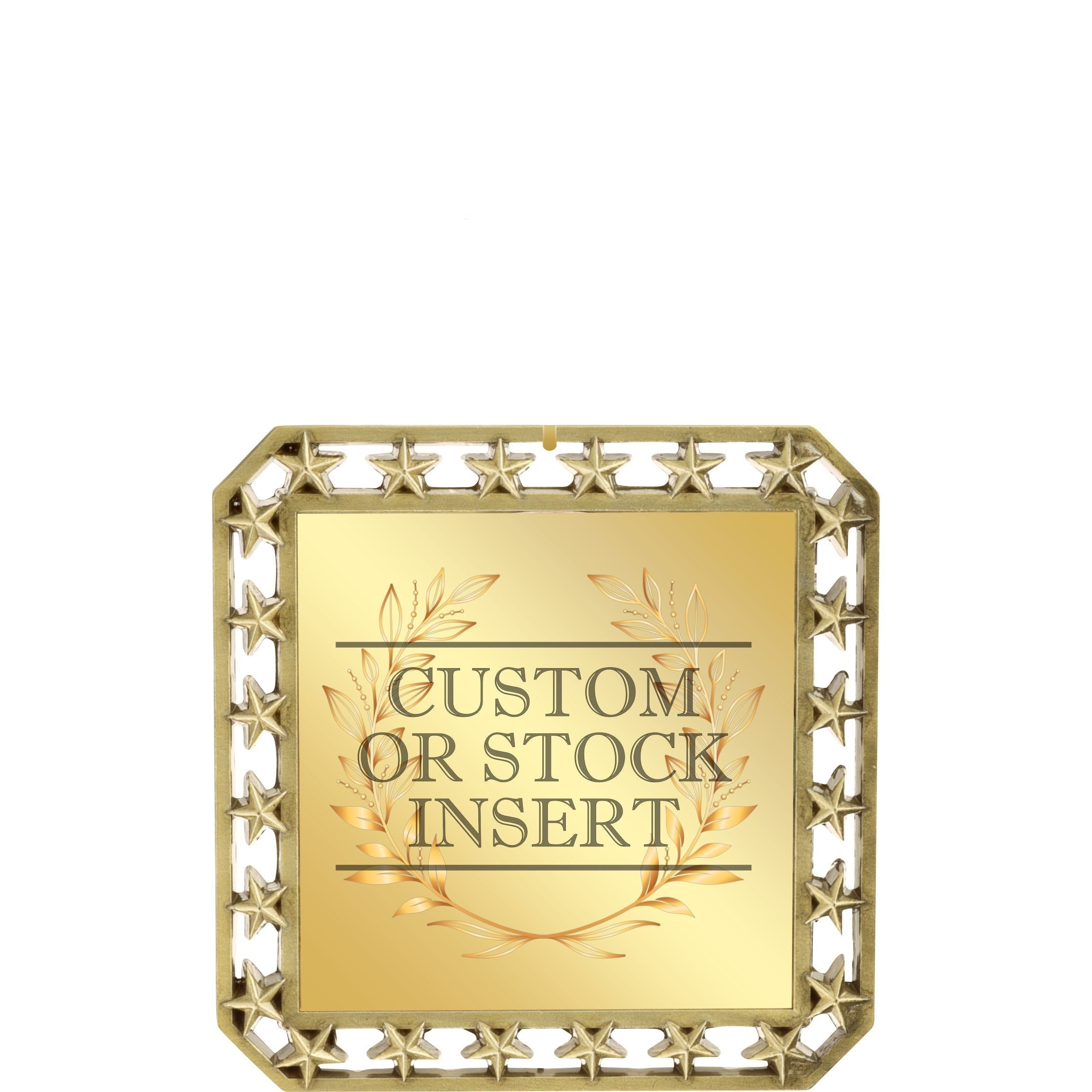 Exclusive Square Medal with Insert