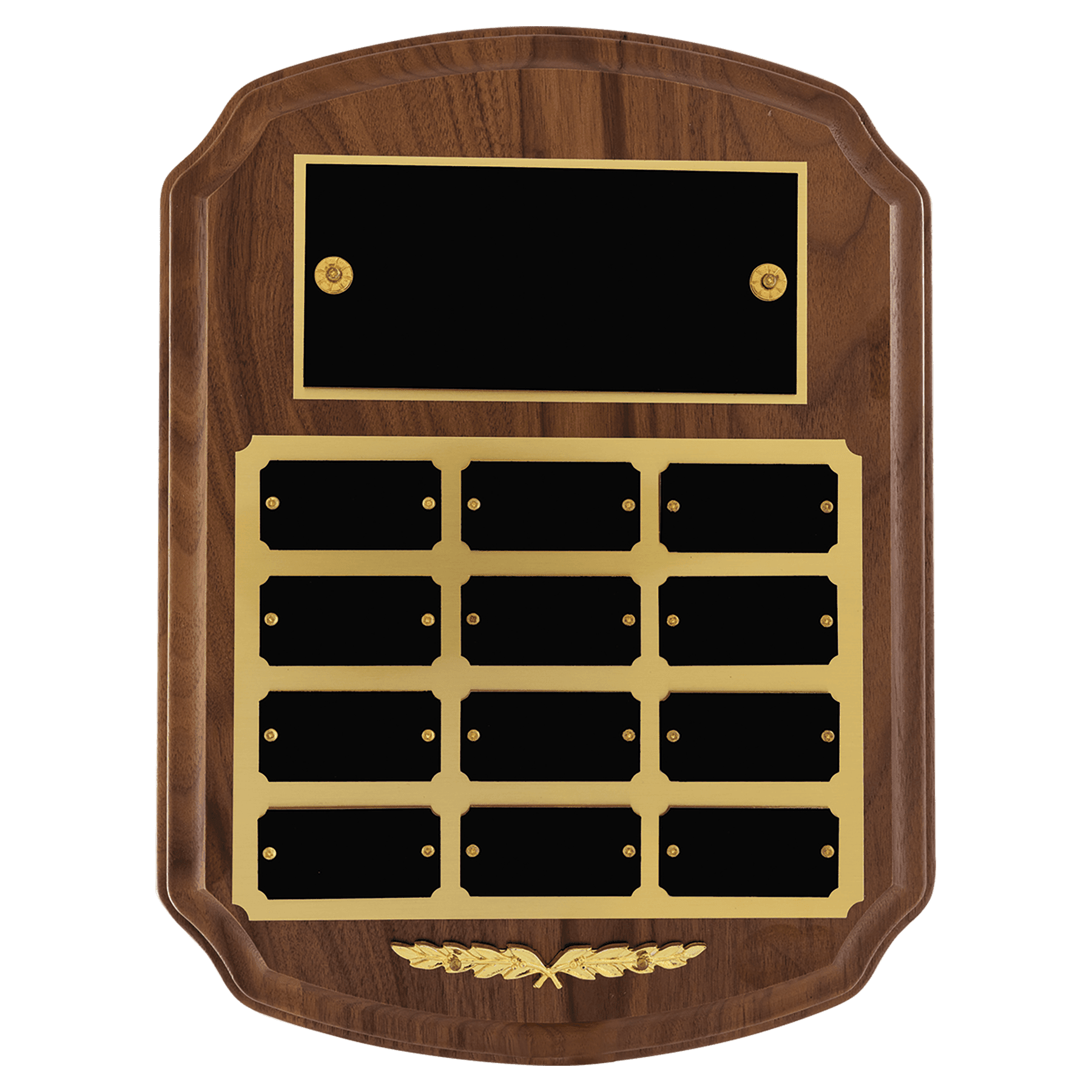 American Walnut Ornate Perpetual Plaque