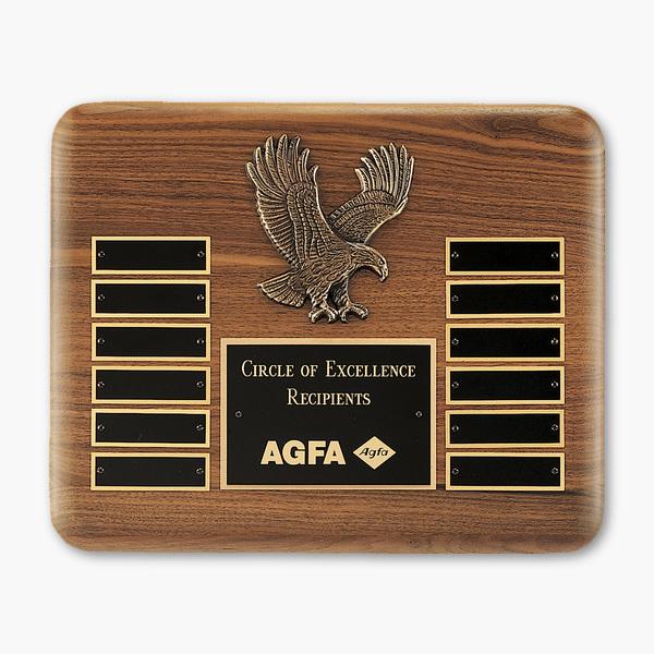 Eagle American Walnut Perpetual Plaque
